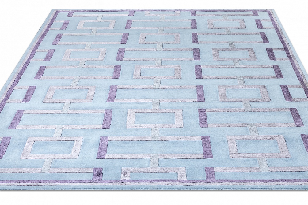 Индийский ковер из шерсти и арт-шёлка «RUSSEL SQUARE» TOPIARY-VIOL