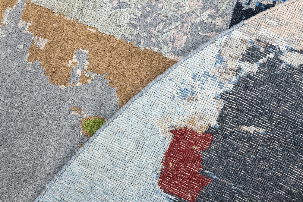 Индийский ковер из шерсти и шёлка «HOLLYWOOD ART» CE6308-MLT(Round)