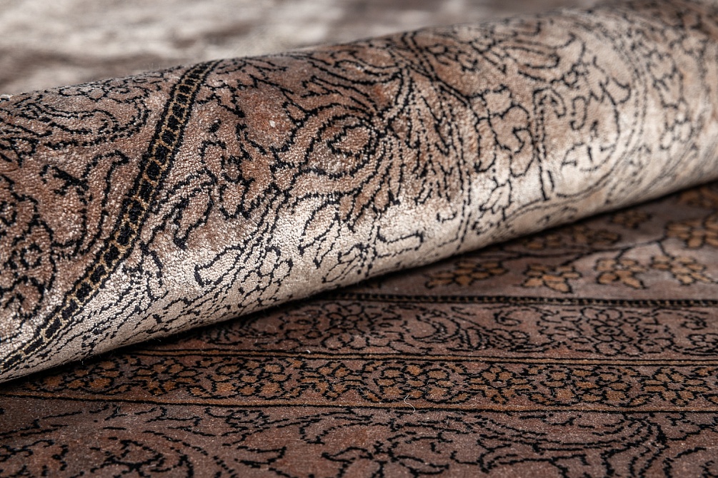 Иранский ковер из бамбукового шёлка «ANCIENT Collection» d04-OLIVE 4