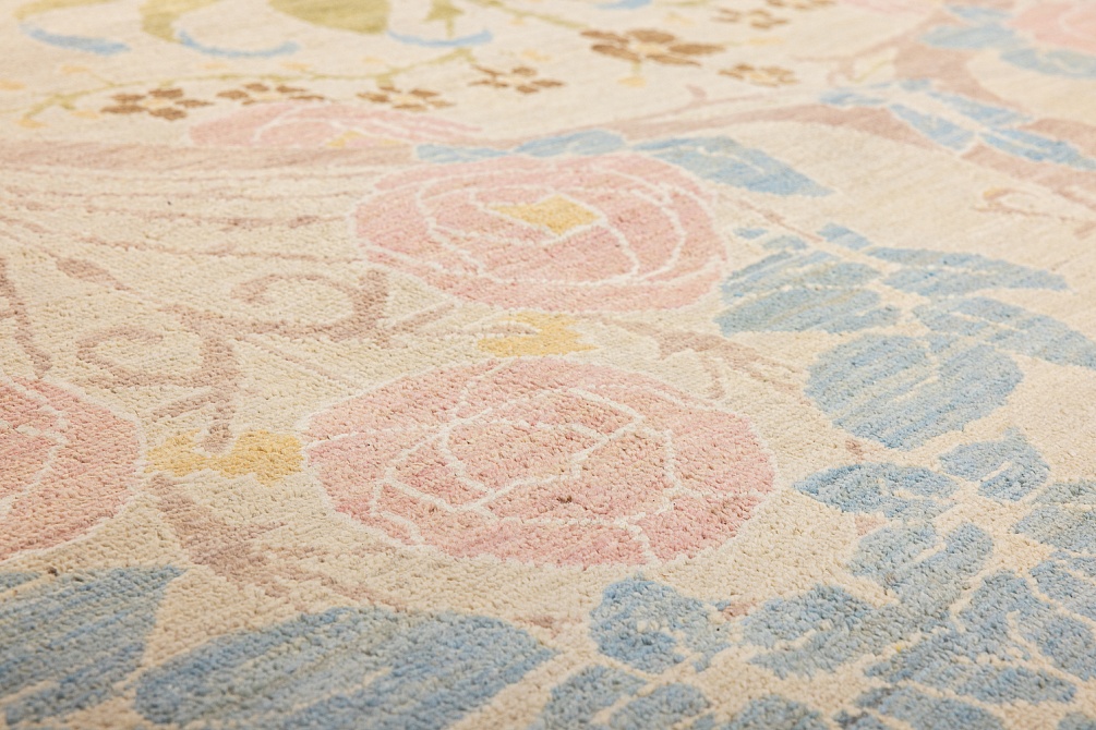 Пакистанский ковер из шерсти «MORRIS A/B 10/10» B40755-SND-PNK