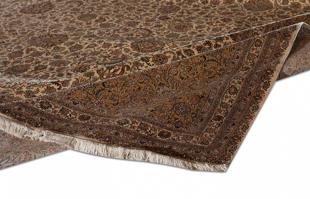 Индийский ковер из шёлка «KASHMIR SILK 24Х24» WC 2009 CREAM