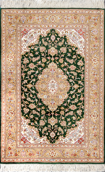 Иранский ковер из шёлка «QUM MM IR» 14-109/S-IR