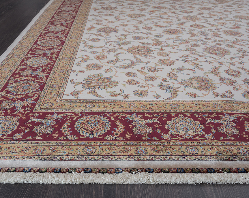 Бельгийский ковёр из шёлка и модала «PERSIAN QUM» 01201B-CRE N1