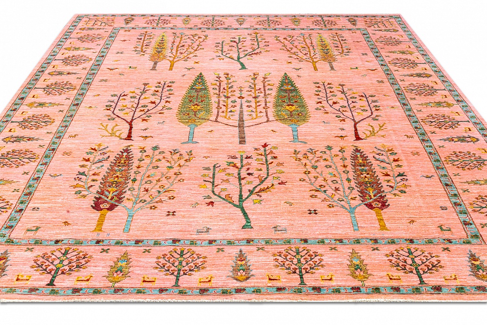 Пакистанский ковер из шерсти «SHAHI» PINK-PINK(243x318)
