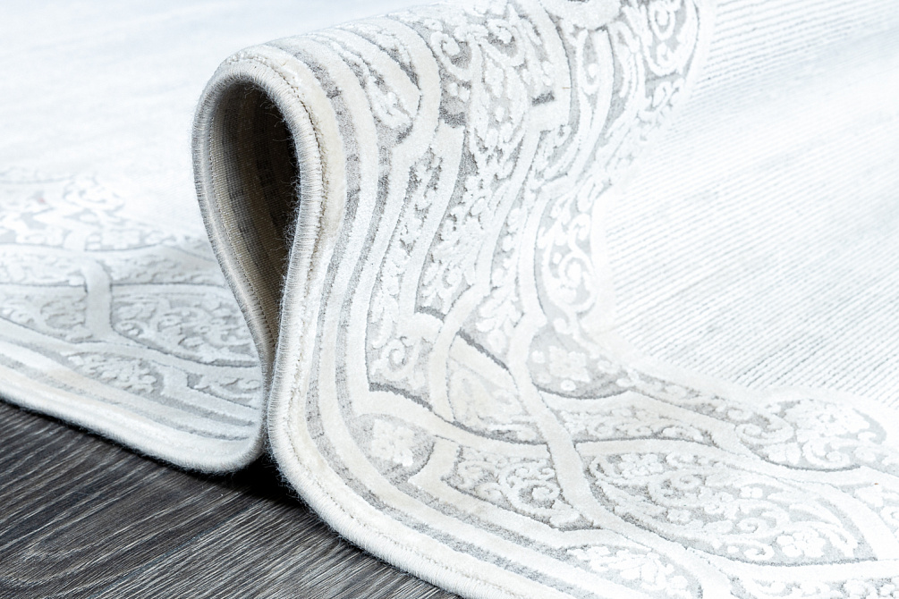 Турецкий ковёр из эвкалиптового шёлка и акрила «SIRIUS» AS851-COK-GRI