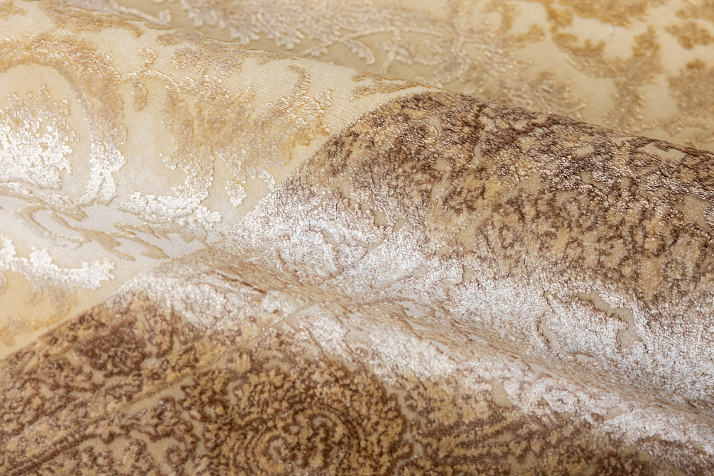 Турецкий ковёр из бамбукового шёлка «UNIQUE SILK» 9070B-KEM-KREM