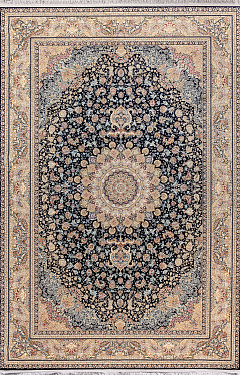 Иранский ковёр из полиэфирного шёлка и акрила