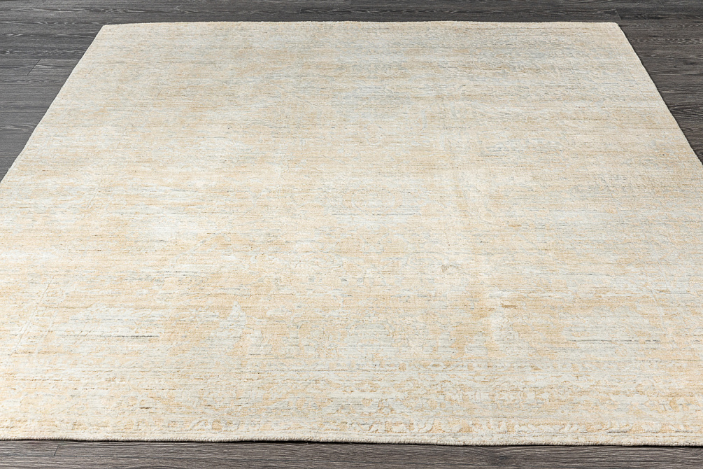 Индийский ковёр из арт-шёлка и шерсти «OXFORD» VN-30-BEIGE