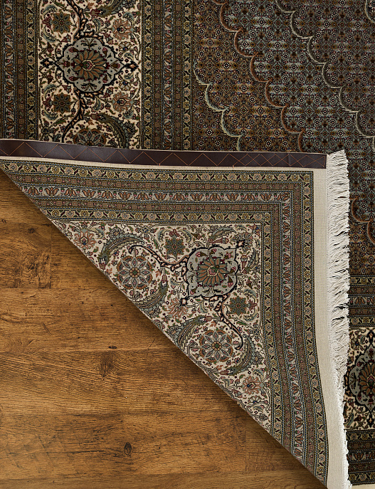Иранский ковёр из шерсти и шёлка «TABRIZ MAHI» 15-32A