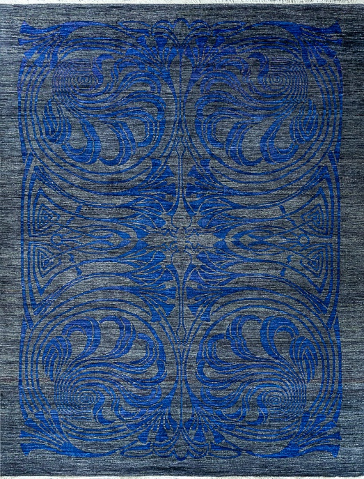 Пакистанский ковер из шерсти «LIBERTY A/B 10/10» 938-CHR-BLU
