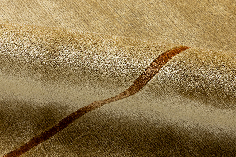 Непальский ковер из эвкалиптового шёлка и шерсти «INTERSECTION» INT-01