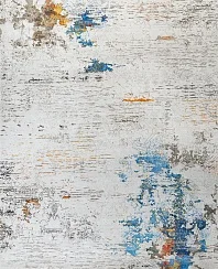 Индийский ковер из шерсти и бамбукового шёлка «UNSTRING» SRB702-ANTIQUE-WHITE-OCEAN-BLUE 1