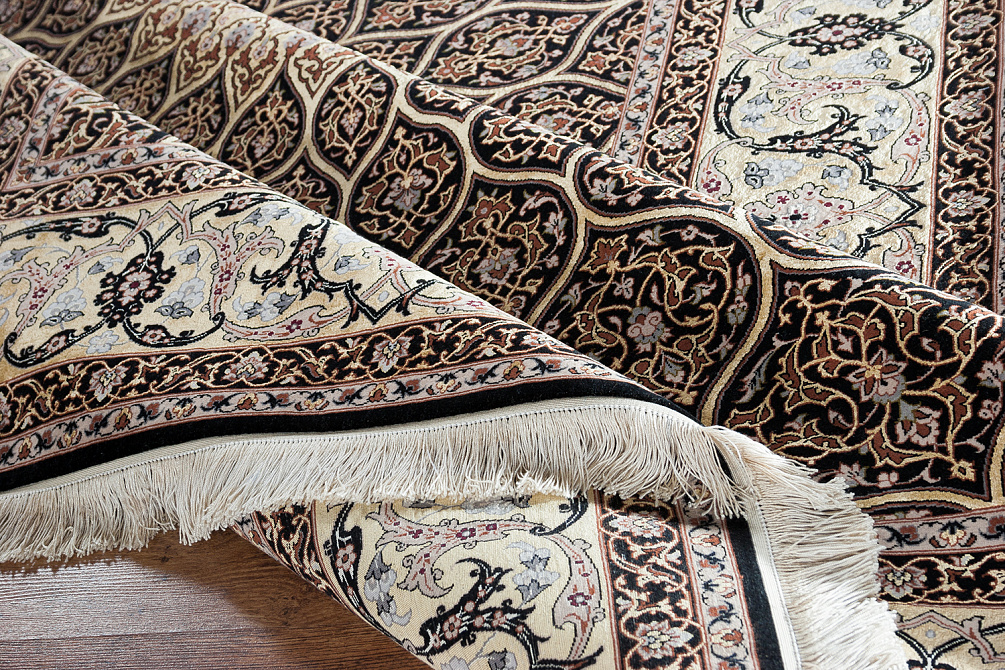 Иранский ковёр из шерсти и шёлка «ISFAHAN IR» 14-304-IR