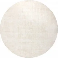 Индийский ковер из арт-шёлка и хлопка «CROSS SPEСIAL» G099-WHT(Round) 1