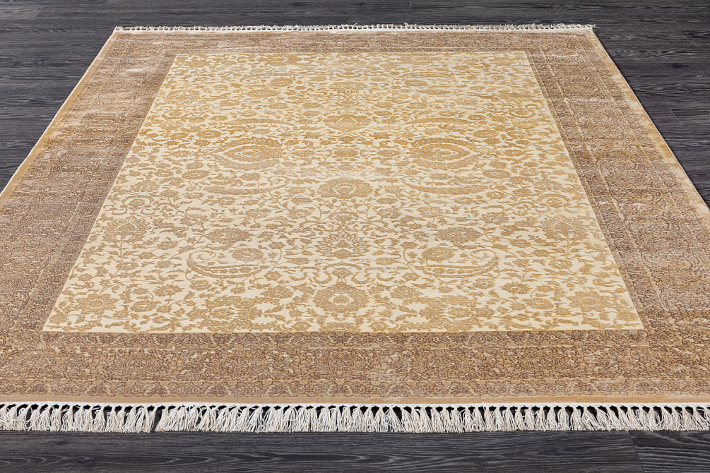 Турецкий ковёр из бамбукового шёлка «UNIQUE SILK» 9070B-KEM-KREM