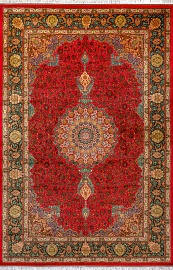 Иранский ковер из шёлка и модала «MASTERPIECE QUM» 005-23-TABRIZ GUCCI 1