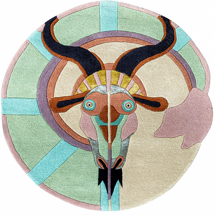 Индийский ковер из шерсти и арт-шёлка «TED BAKER» Zodiac Capricorn 162005(Round)