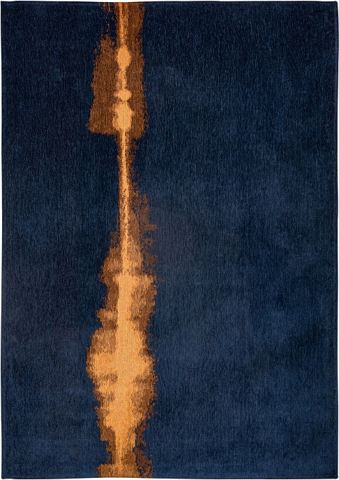 Бельгийский ковер из полиэфирного шёлка «Christian Fischbacher» 9056-NAVY