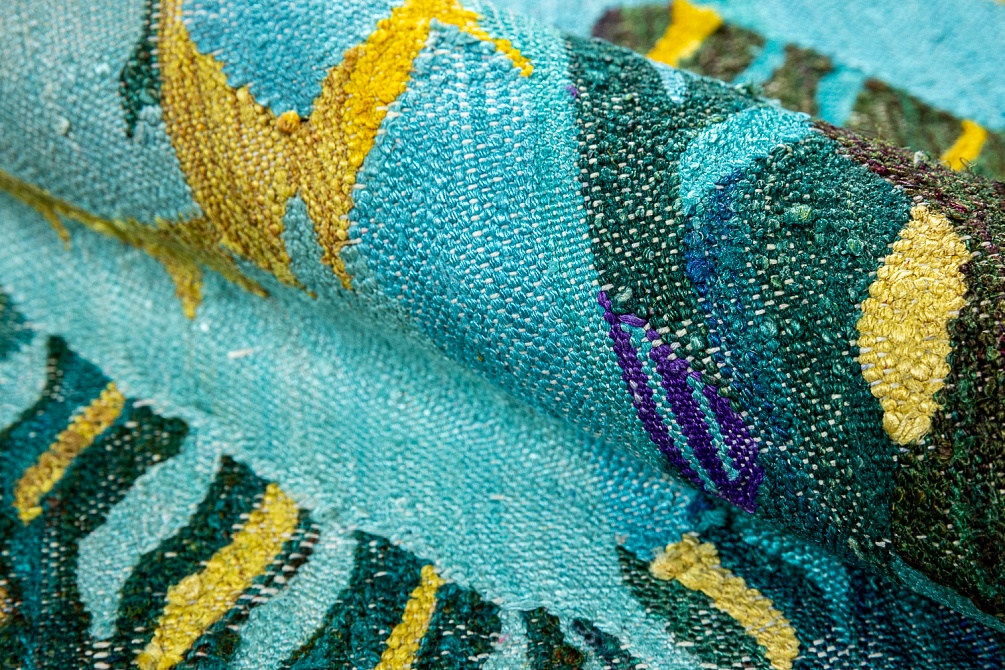 Индийский ковер из шёлка «KILIM SILK» P26-MIX-MIX 3