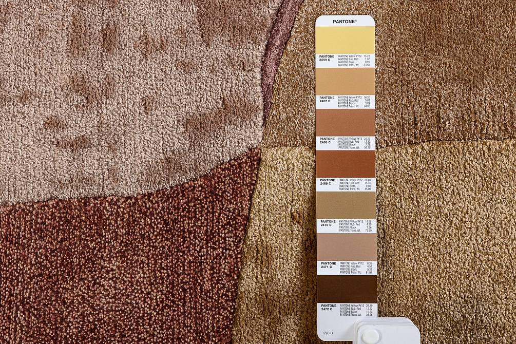 Индийский ковер из шерсти, эвкалиптового шёлка и шёлка «TECTONIC» D7-C2 11