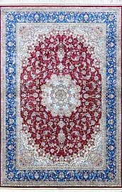 Иранский ковер из шёлка и модала «MASTERPIECE QUM» 056-21-GRAND TABRIZ RED 1