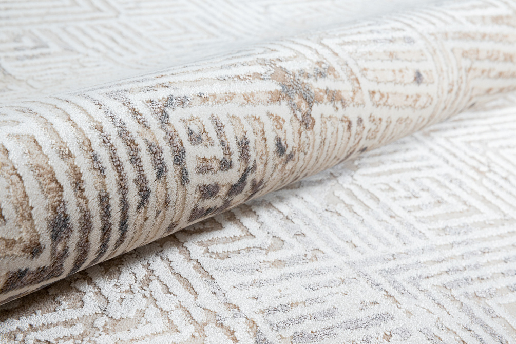 Турецкий ковёр из эвкалиптового шёлка и акрила «SIRIUS» TA05A-BEJ