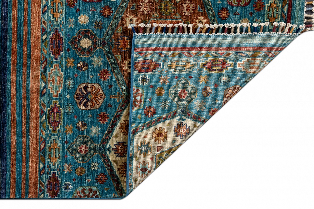 Пакистанский ковер из шерсти «SHAWL KANDI» MULTY-MULTY(168x237)