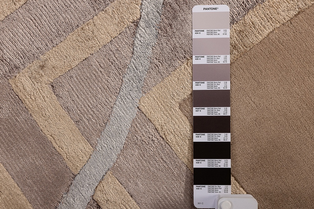 Индийский ковер из шерсти и арт-шёлка «CARTIE COLLECTION» ART DECO-03-21B(SL)