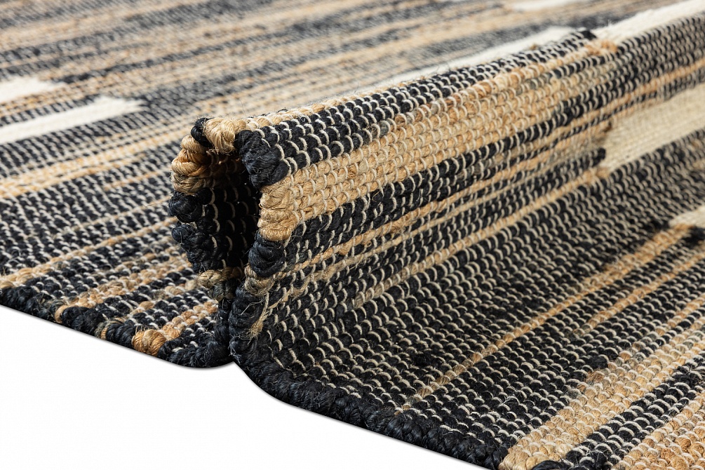 Индийский ковер из джута «JUTE» 1564-N.BLK-WHITE