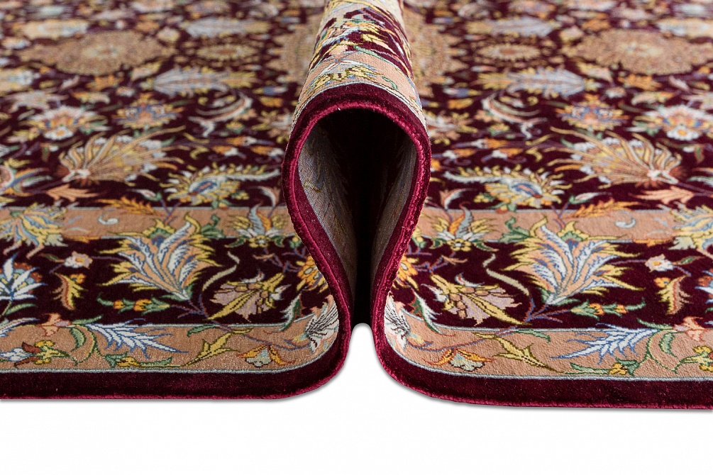 Иранский ковер из шёлка «QOM» 12-398-IR