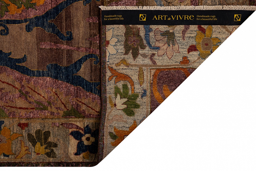 Индийский ковер из шерсти «ZIEGLER VINTAGE» AC228-PINK-MIX(370x442)