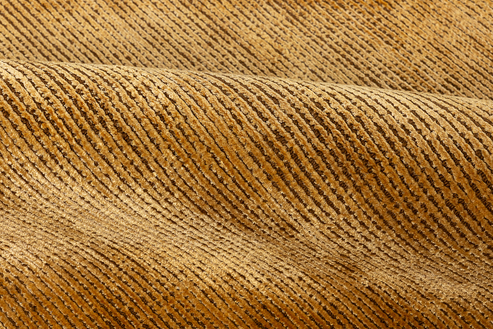 Индийский ковер из шерсти и арт-шёлка «MURUGAN SHAPE» PLAIN-ANT-GLD-DC01/F033