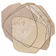 Индийский ковер из шерсти и арт-шёлка «RIVIERA» STRAY BEIGE 1