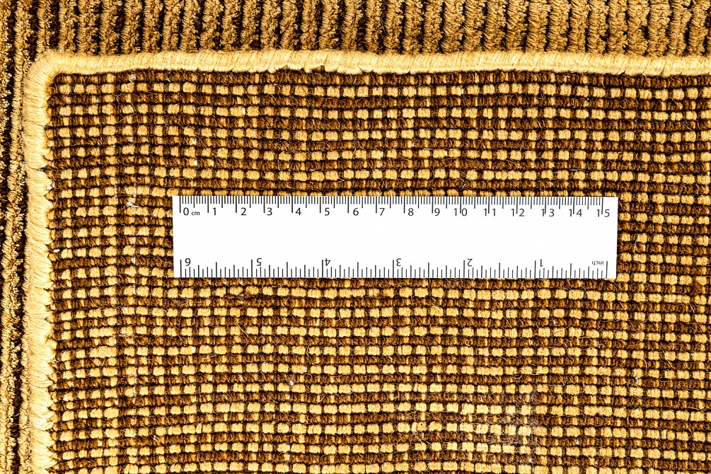 Индийский ковер из арт-шёлка и шерсти «MURUGAN» PLAIN-ANT-GLD-DC01/F033