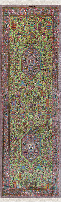 Иранский ковер из шёлка «QOM» 14-114-IR JAMSHIDI