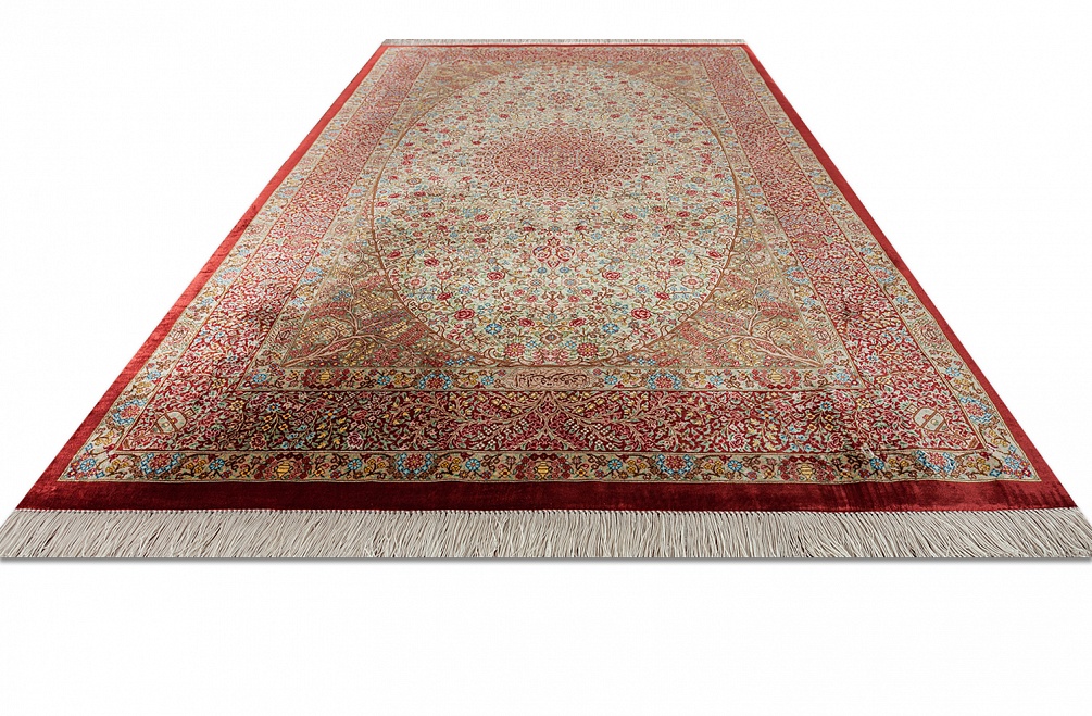 Иранский ковер из шёлка «QOM» 10-324/S-IR 3