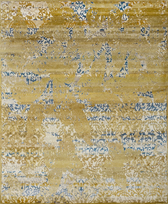 Непальский ковер из шерсти и шёлка «ART COLLECTION» BUTTERFLY GOLD(CX3385) 1