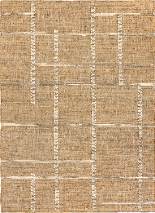 Индийский ковер из джута «JUTE» ZA424-WHITE-NATURAL