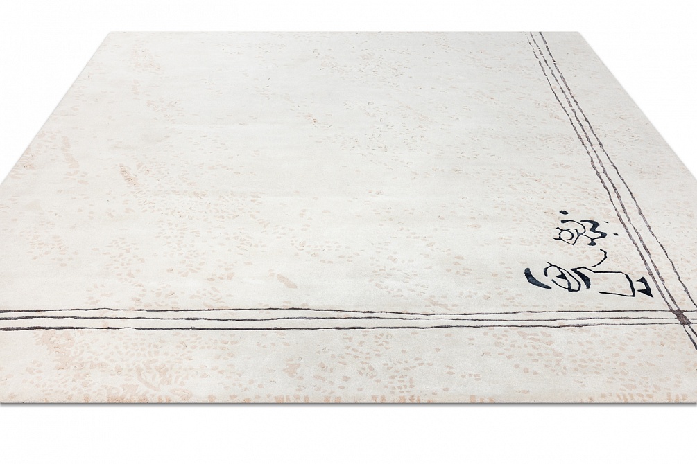 Индийский ковер из шерсти, арт-шёлка и хлопка «Art de Vivre by DETALI» design Irina Popova «ПРО ЛЮБОВЬ»