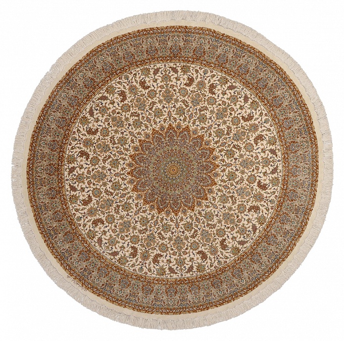 Иранский ковер из шёлка «QUM MM IR» 11-411-IR(Round)