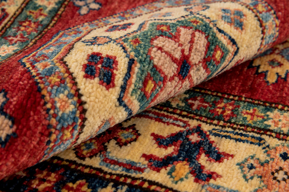 Пакистанский ковёр из шерсти «KAZAK CLASSIC» RED-IVR(86X117)