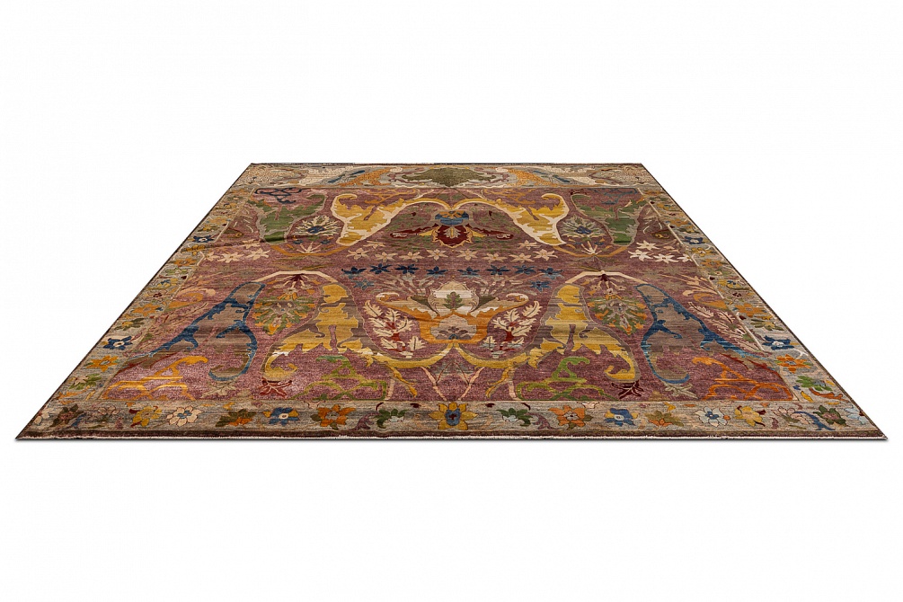 Индийский ковер из шерсти «ZIEGLER VINTAGE» AC228-PINK-MIX(370x442)