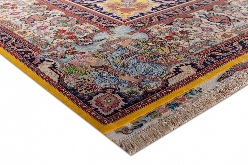 Иранский ковер из шерсти и шёлка «TABRIZ 40» 11-386-IR