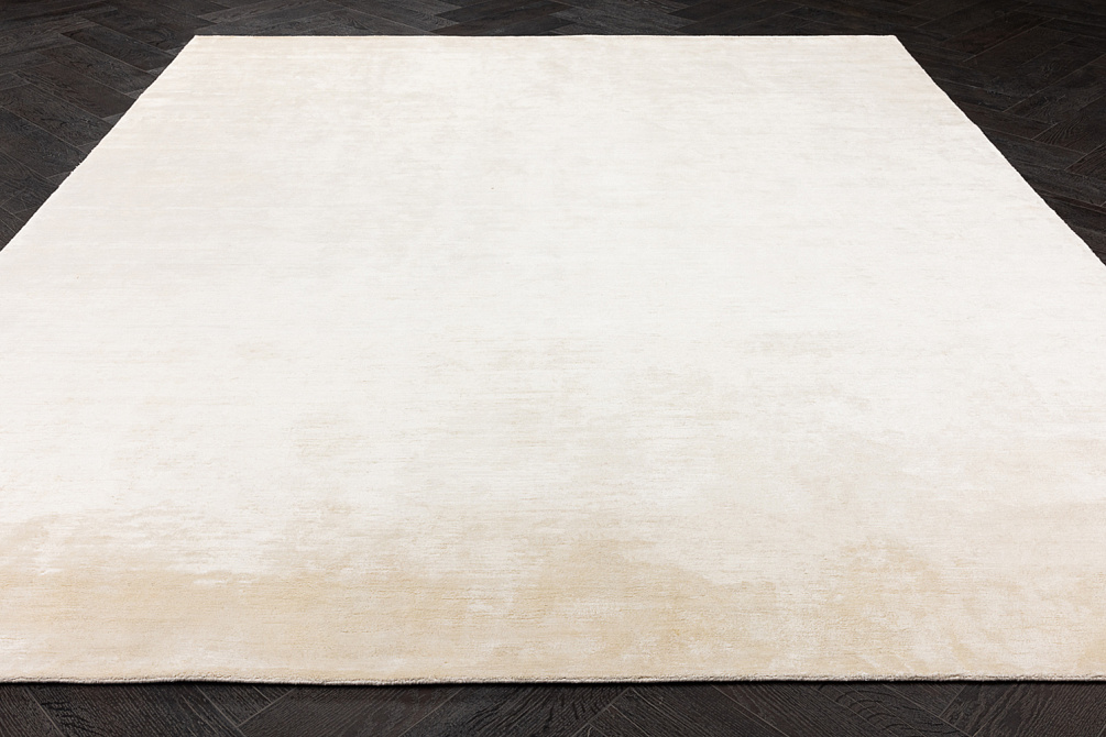 Индийский ковер из шёлка «BLANC DE BLANCS» PLAIN-WHITE