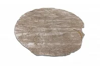 Индийский ковер из бамбукового шёлка, хлопка и люрекса «LINES» AIBZ1003-M.WHITE SAND 3