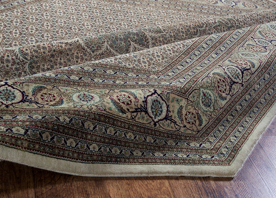 Индийский ковёр из шерсти и шёлка «TABRIZ MAHI AZIZ» MAHI-BGE