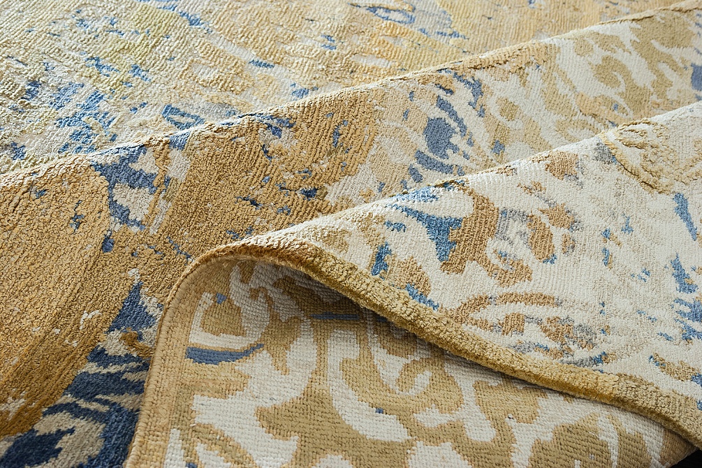 Непальский ковер из шерсти и шёлка «ART COLLECTION» BUTTERFLY GOLD(CX3385) 6