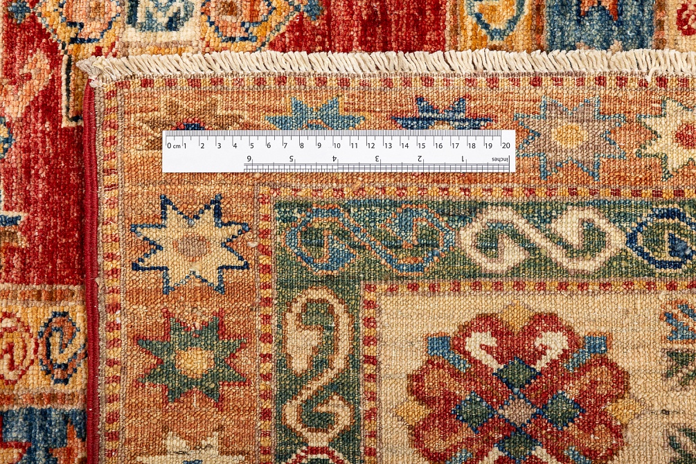 Пакистанский ковер из шерсти «KAZAK ROYAL» 232580-RED-BGE