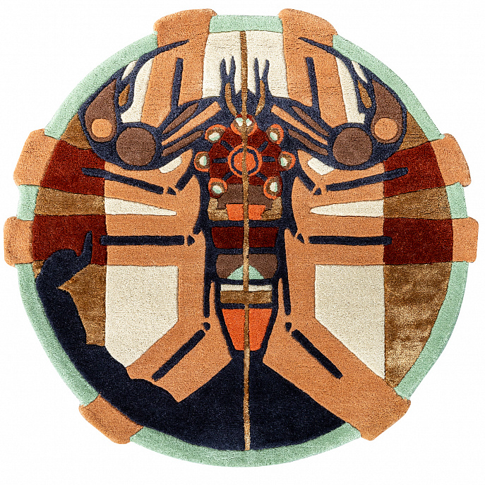 Индийский ковер из шерсти и арт-шёлка «TED BAKER» Zodiac Scorpio 161805(Round)