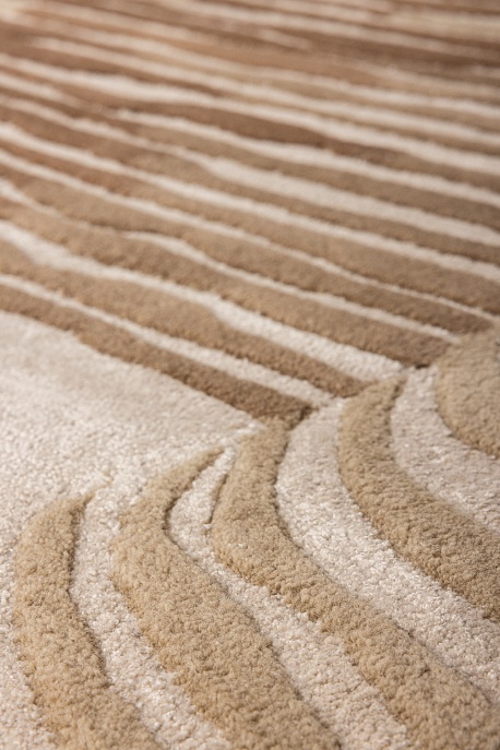 Индийский ковер из шерсти, хлопка и арт-шёлка «LUCIO» TOP262-A.WHITE-T.BROWN 6